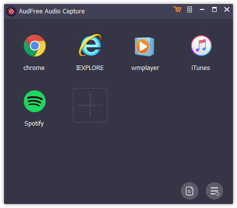 spotify zu audfree audio capture hinzufügen