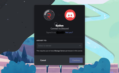 discord spotify bot zum server hinzufügen