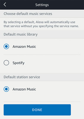 amazon music app sleep timer auf alexa