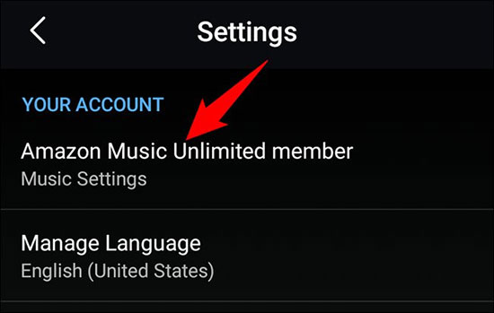 amazon music app einstellung android