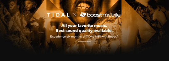 tidal kostenlos mit boost mobile erhalten