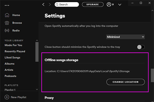 spotify cache desktop löschen