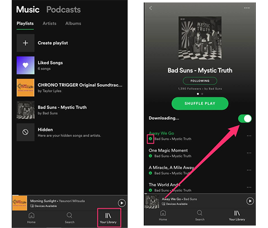musik von spotify auf ein android handy herunterladen