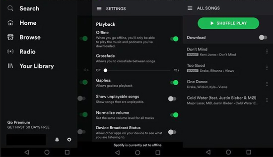 spotify playlist auf iphone mit premium herunterladen