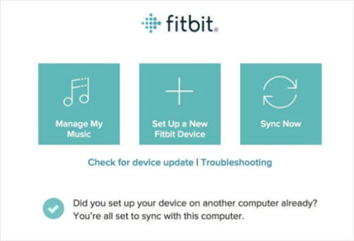 fitbit meine musik managen