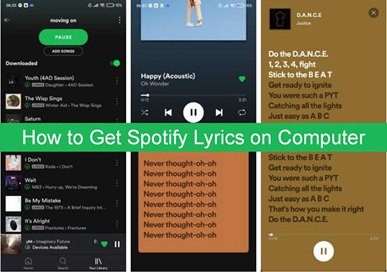 how to get spotify lyrics