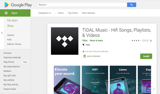 tidal downloader android