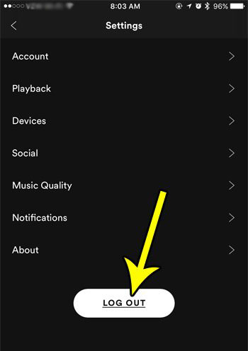 spotify mobil abmelden