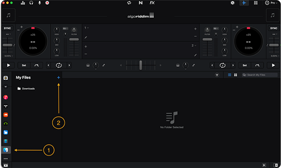 spotify dateien zu djay pro mac hinzufügen