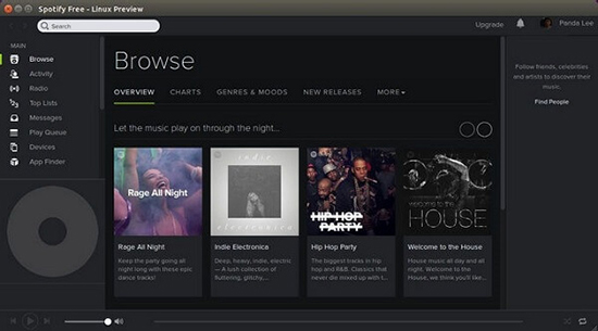 spotify auf linux