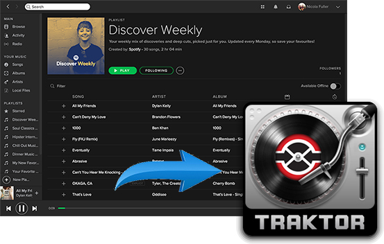 traktor spotify