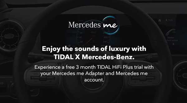 tidal 3 monate kostenlos mit mercedes testen