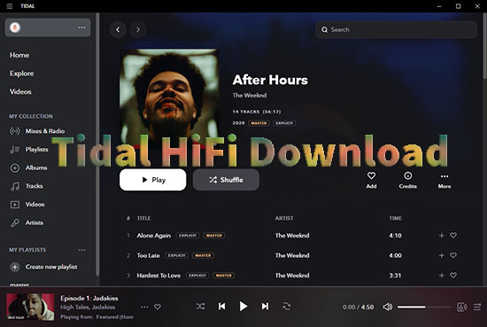 tidal hifi download