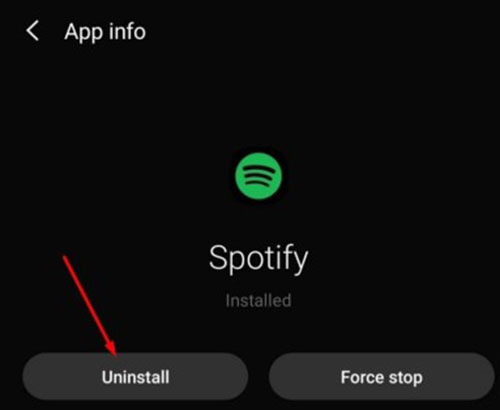 spotify auf einem android telefon deinstallieren