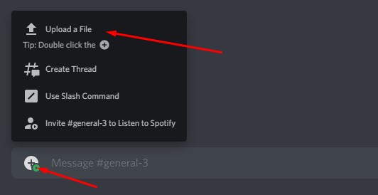 heruntergeladene spotify dateien in discord hochladen