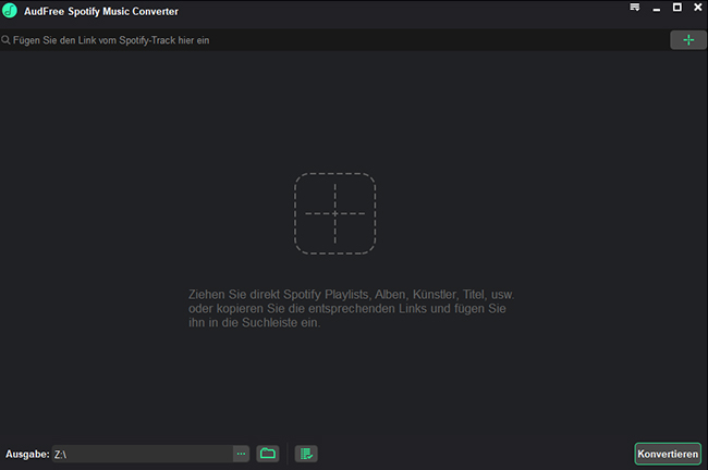 starten sie den audfree spotify music converter